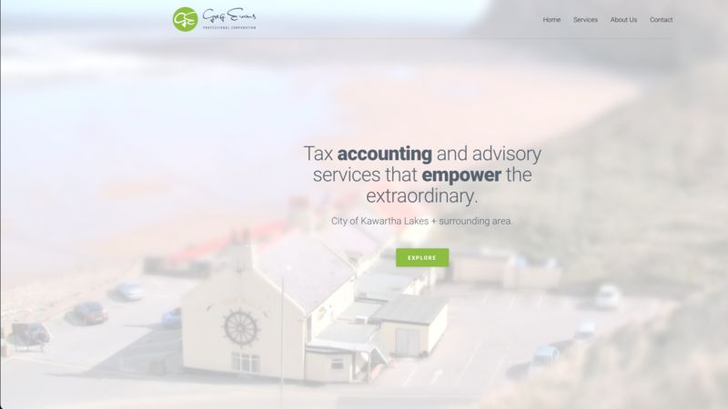Greg Evans Accounting website